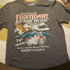 2014 legendary Sturgis Bike Week T-shirt XL Eagle motorcycle